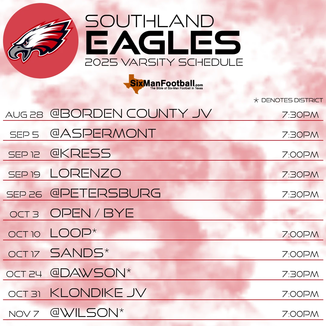 Southland Eagles 2025 football schedule