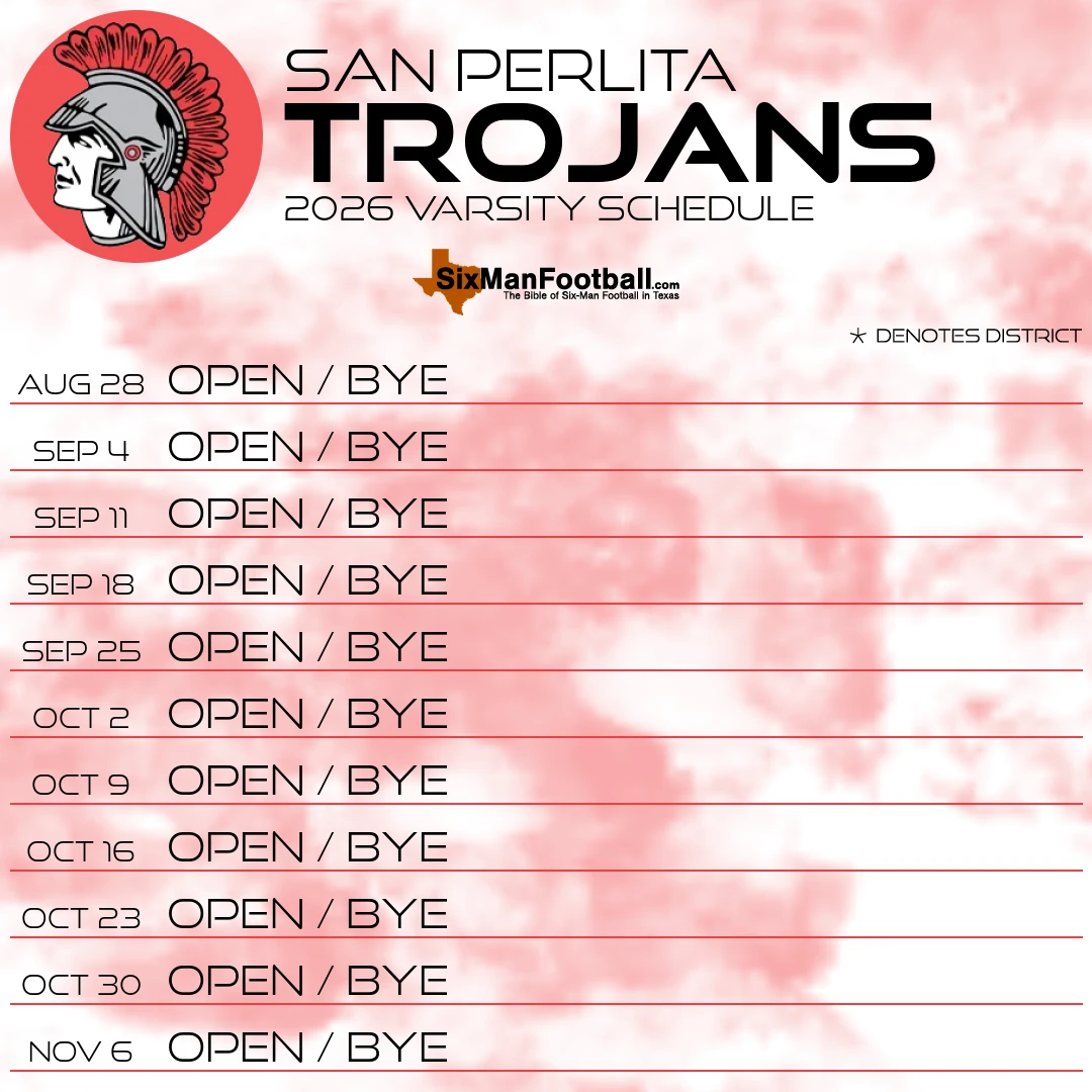 San Perlita Trojans 2026 football schedule
