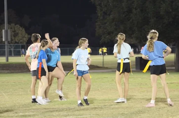 Blue team on the field!