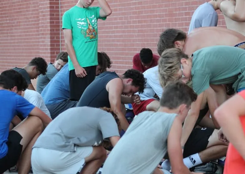 pray over the equipment